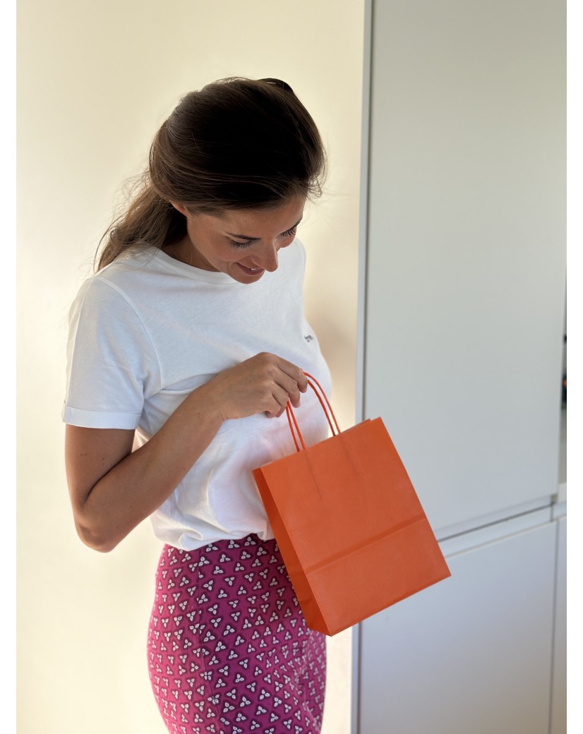 Paper Bags – Orange S (18x8x22cm)