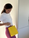 Sacs papier - Jaune S (18x8x22cm)