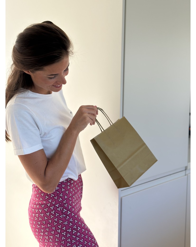 Tas met gedraaid handvat - Goud S