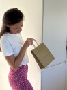 Papiertüten – Gold S (18x8x22cm)
