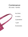 BAG PARIS - FUCHSIA (38x42 cm)