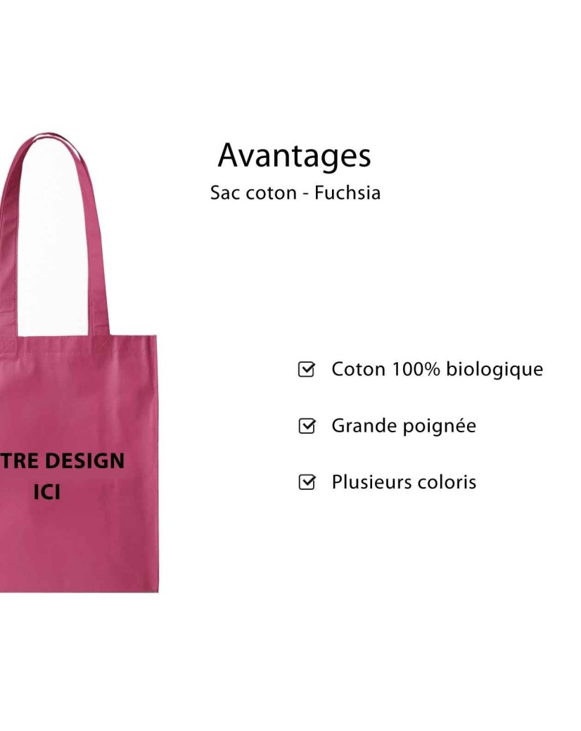 BAG PARIS - FUCHSIA (38x42 cm)