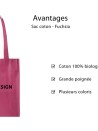 SAC PARIS - FUCHSIA (38x42cm)