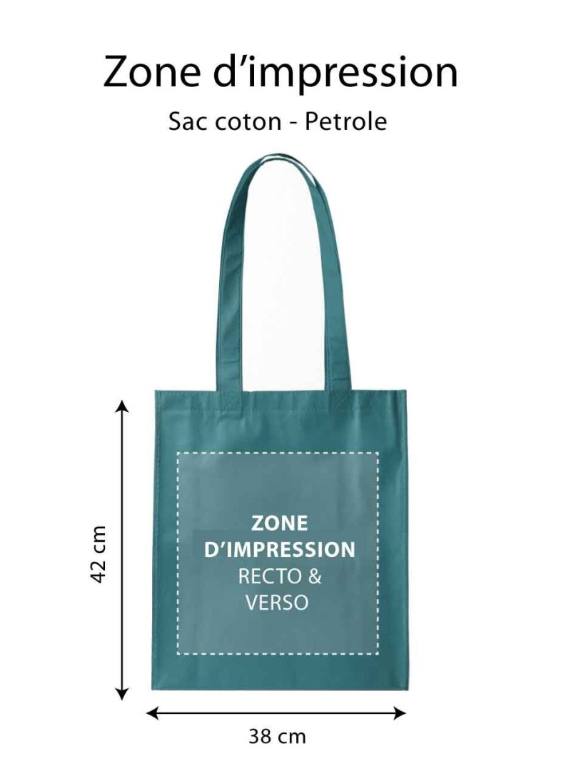 Bolso PARIS - Petróleo (38x42 cm)