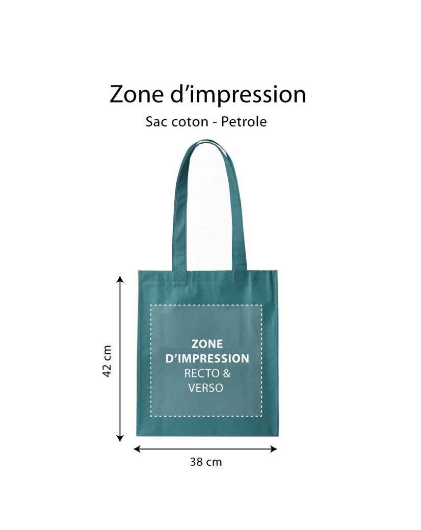 Bolso PARIS - Petróleo (38x42 cm)