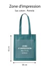 Bolso PARIS - Petróleo (38x42 cm)