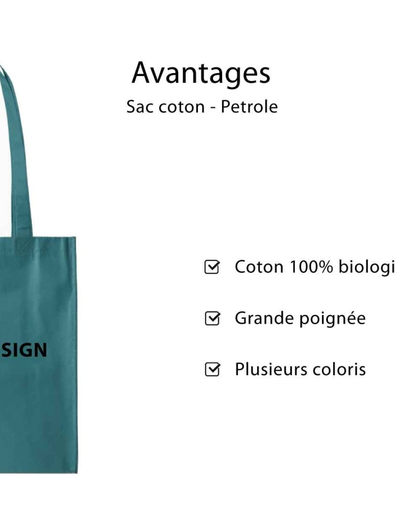 Bolso PARIS - Petróleo (38x42 cm)