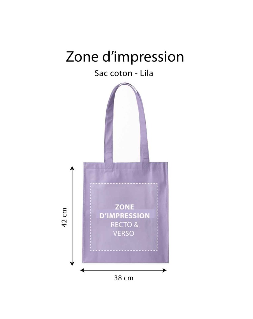SAC PARIS - LILA (38x42cm)