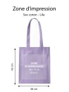 Bag PARIS - Lilac (38x42 cm)
