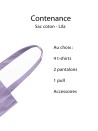 SAC PARIS - LILA (38x42cm)