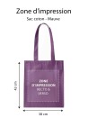 Tragetasche PARIS - MAUVE (38x42 cm)