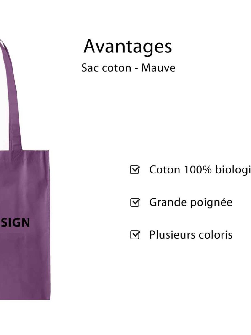Bolso PARIS - Malva (38x42 cm)