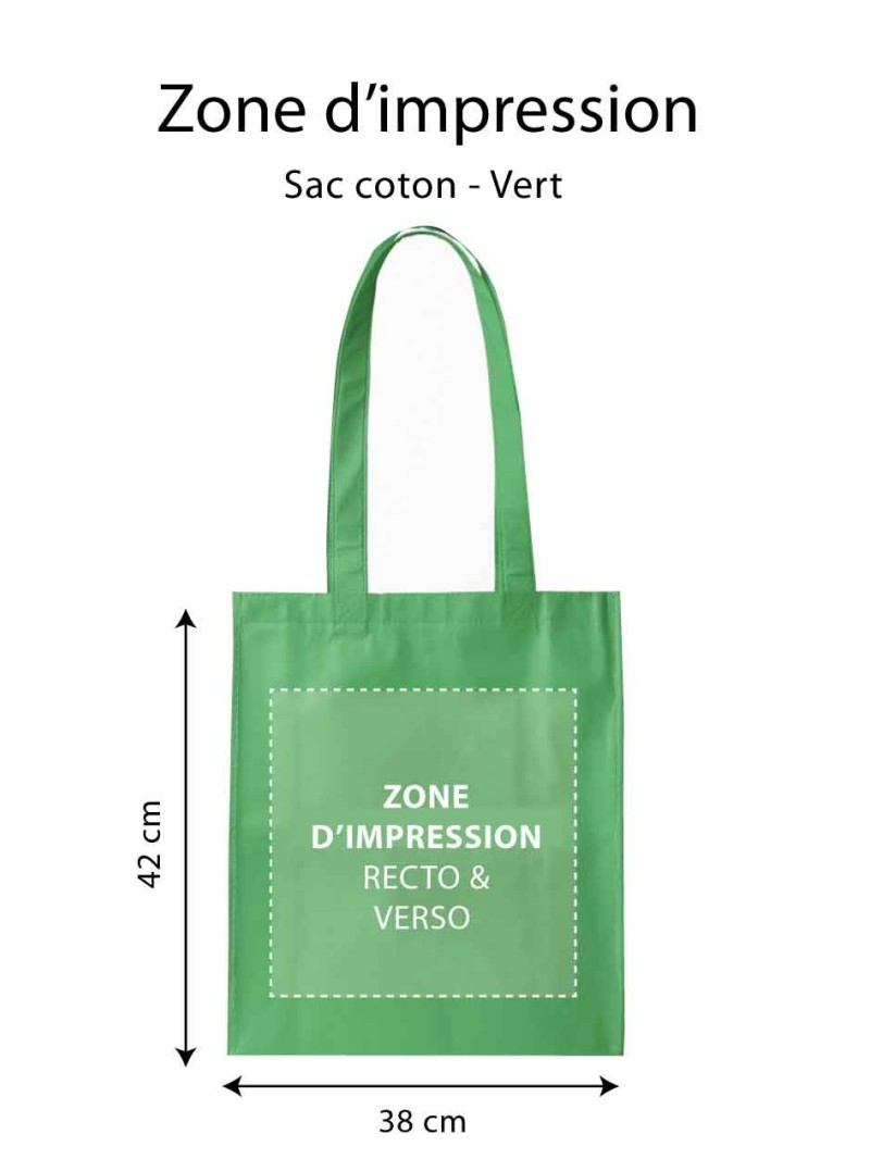 SAC PARIS - VERT (38x42cm)