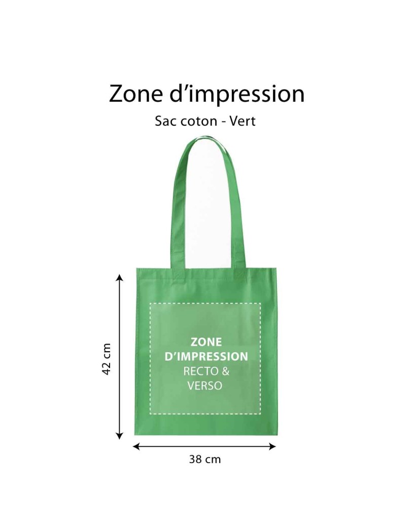 SAC PARIS - VERT (38x42cm)