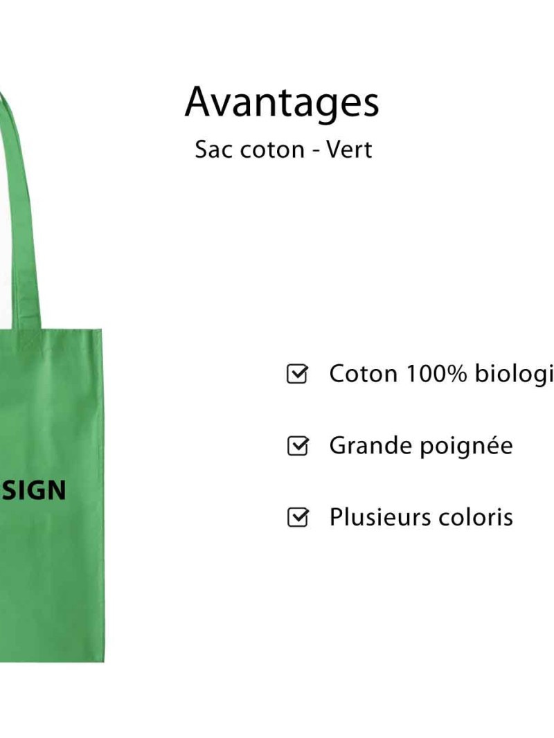 SAC PARIS - VERT (38x42cm)