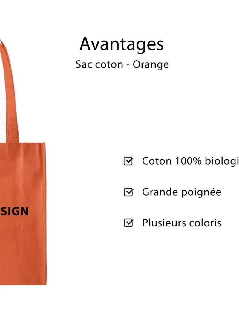 Tragetasche PARIS - TERRACOTTA (38x42 cm)