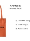 Tragetasche PARIS - TERRACOTTA (38x42 cm)