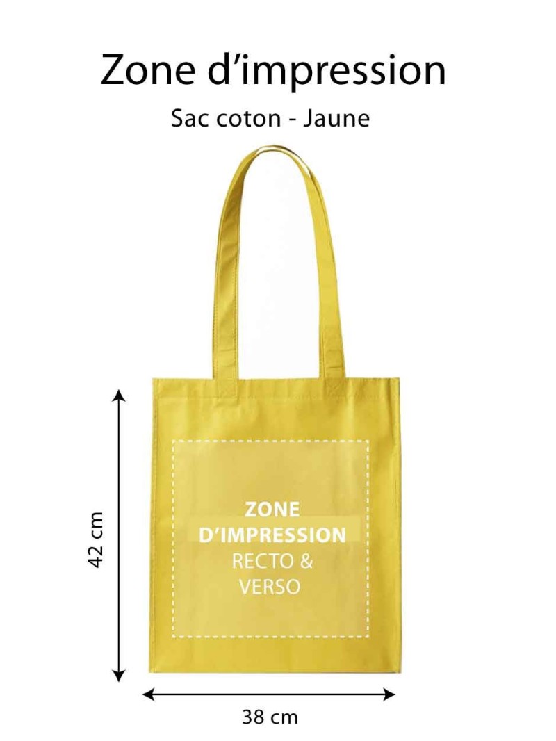 Bag PARIS - Yellow (38x42 cm)