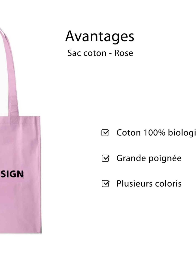 SAC PARIS - ROSE (38x42cm)