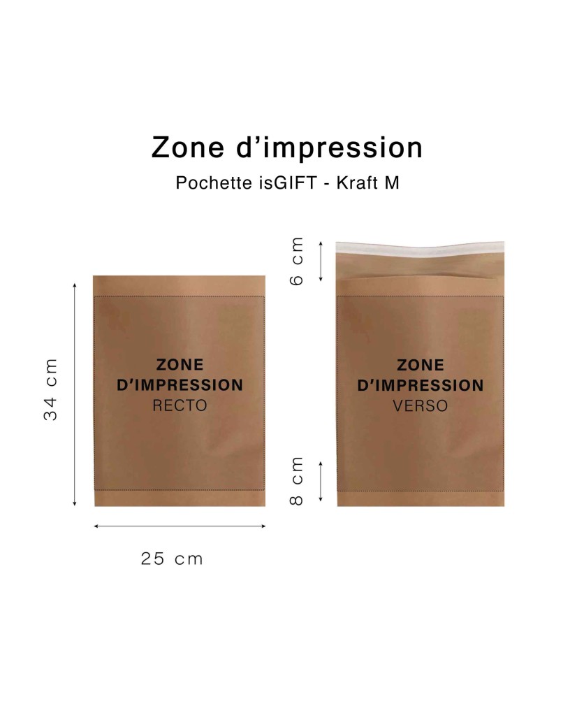 Geschenkzakje "Tradition" - Kraft M (25x8x34cm)