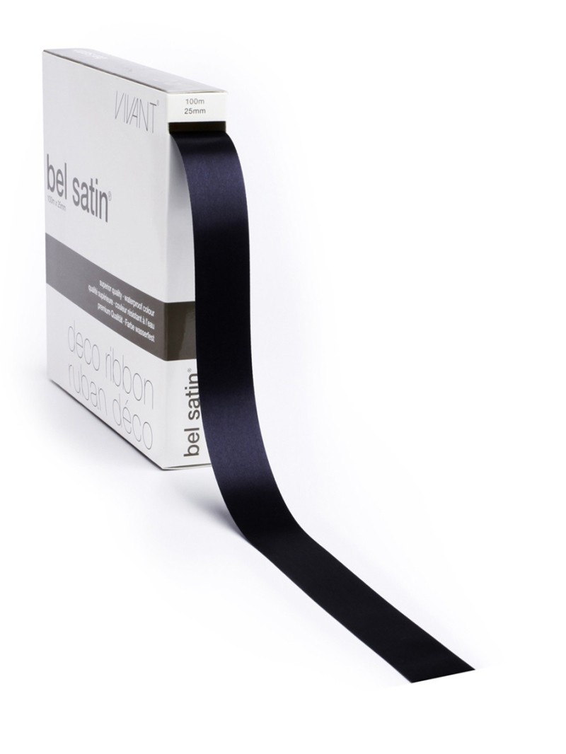 Band 44 - Satin Nachtblau 25mm