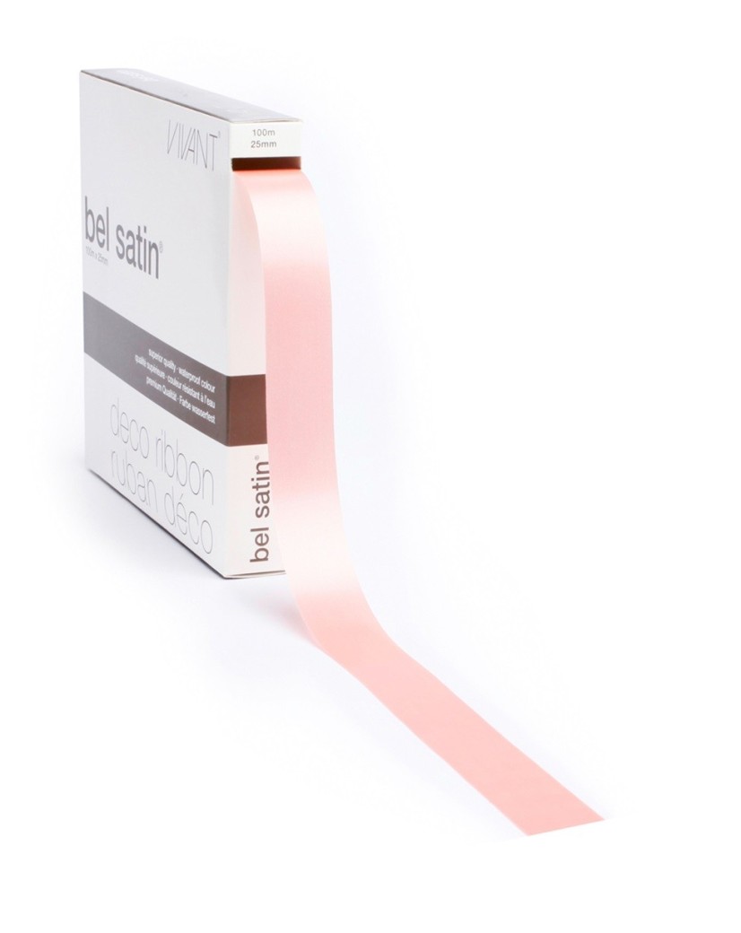 Cinta A18 - Rosa Satinado 25mm