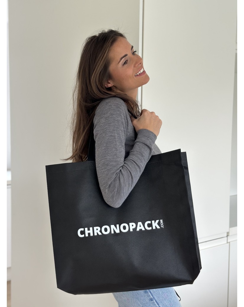 Günstige und umweltfreundliche personalisierte schwarze Stofftasche