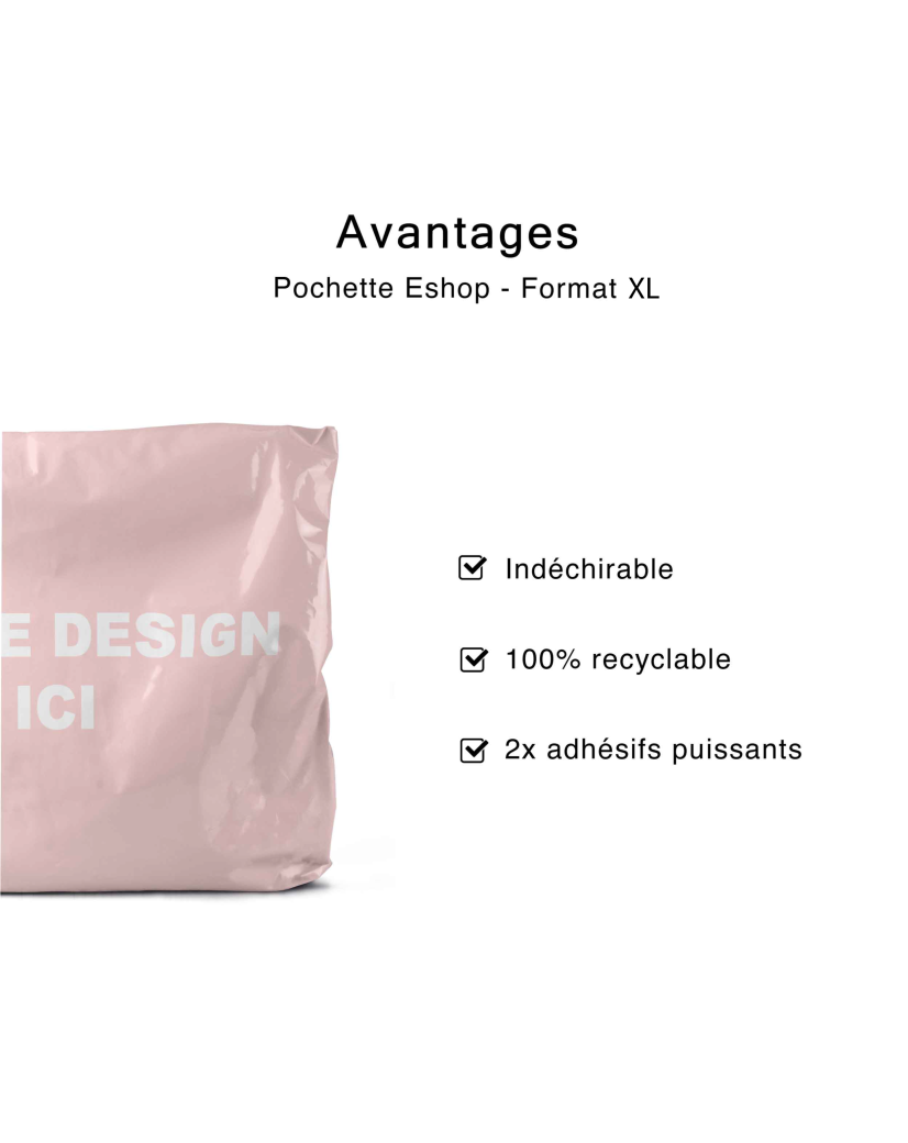 Pouch Eshop - Pink XL (70x55cm)