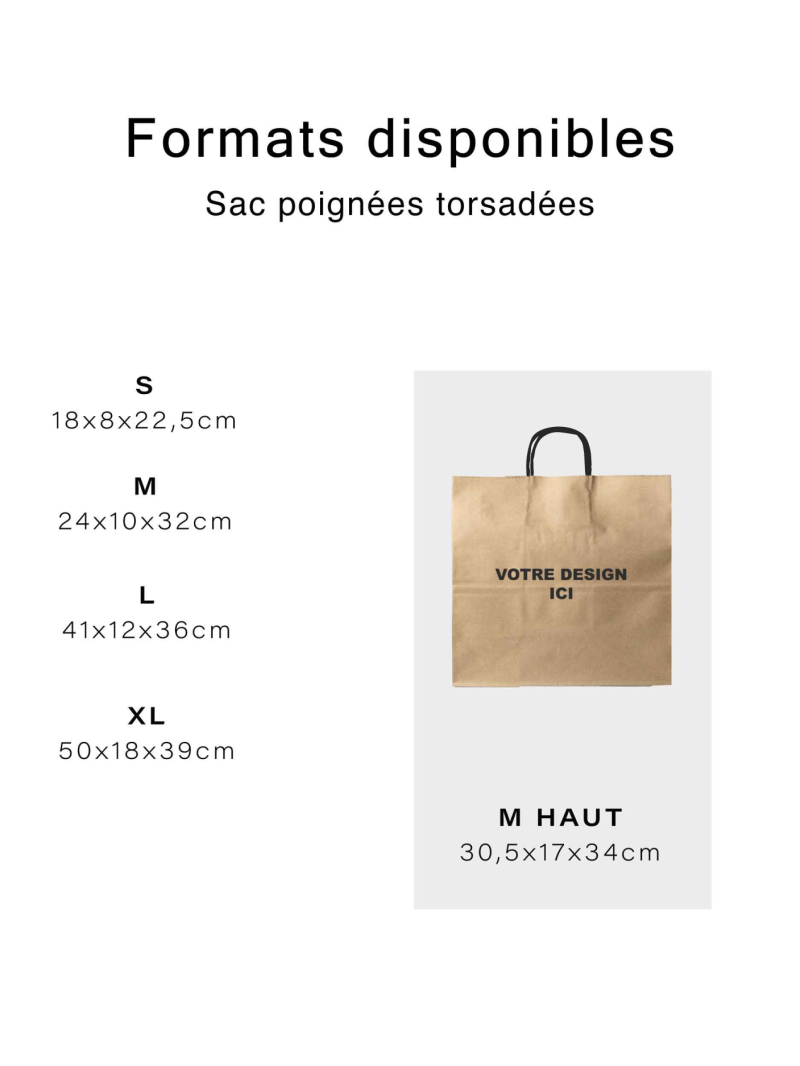 Bolsa Kraft M Cuadrada Asas Negras – Tu Logo En Primer Plano