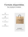 Bolsa Kraft M Cuadrada Asas Negras – Tu Logo En Primer Plano