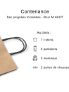 Bolsa Kraft M Cuadrada Asas Negras – Tu Logo En Primer Plano