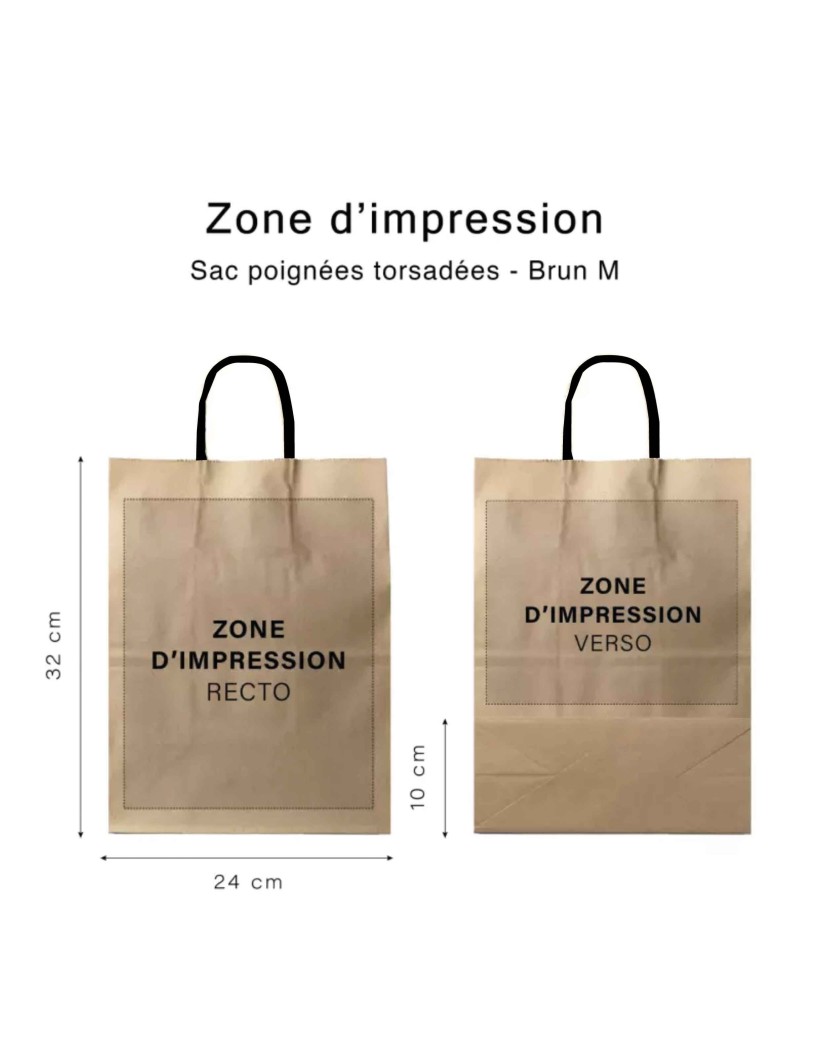 Krafttasche M Schwarze Griffe – Öko, Personalisierbar & Versandbereit!
