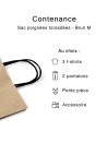 Krafttasche M Schwarze Griffe – Öko, Personalisierbar & Versandbereit!