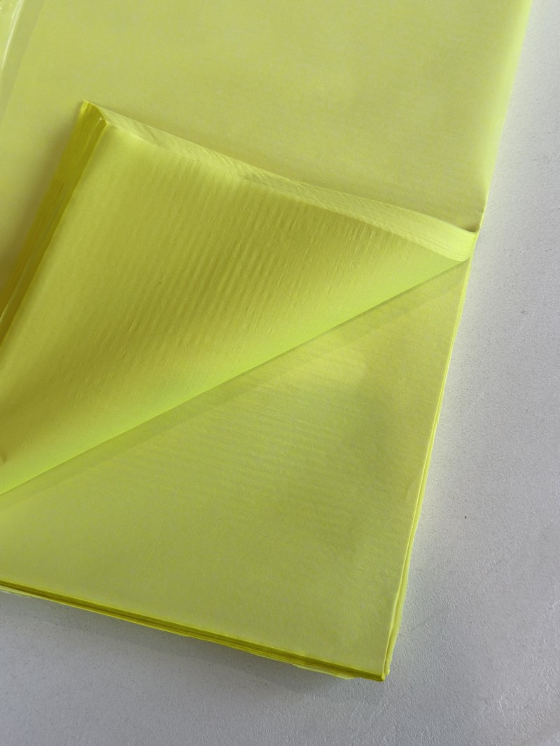 Papier de soie - Jaune Fluo l Meilleur qualité & prix du marché