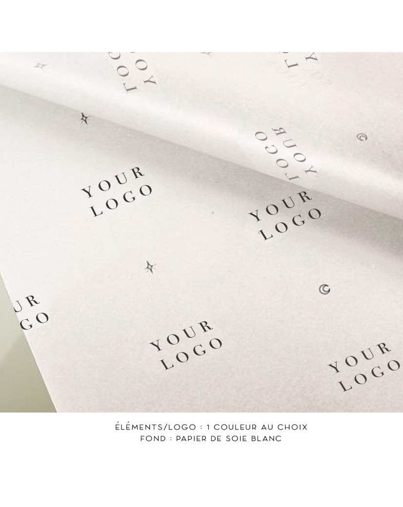 Papel de seda - Blanco personalizado