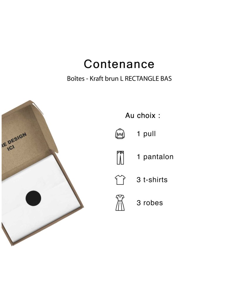 Boîte d'envoi personnalisable 39x28x7cm | Chronopack