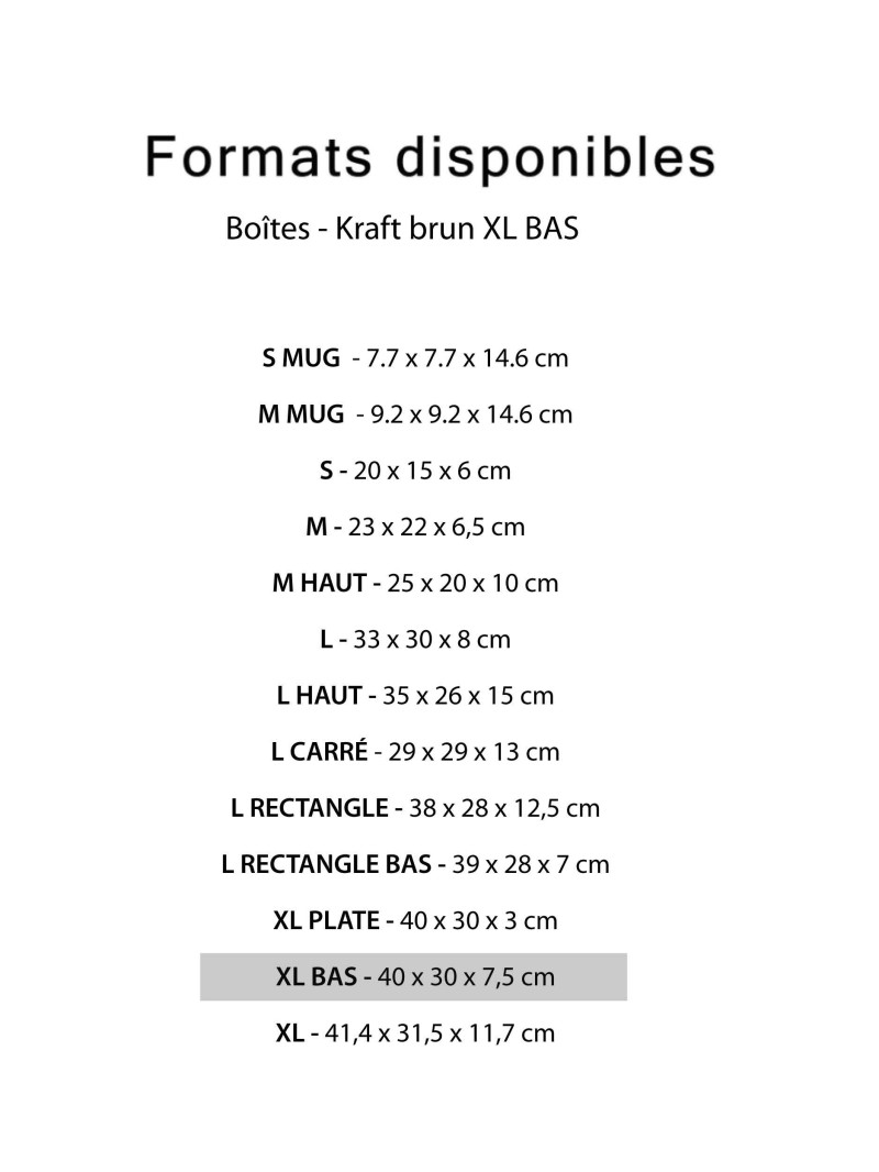 Doos - Bruine Kraft XL Laag