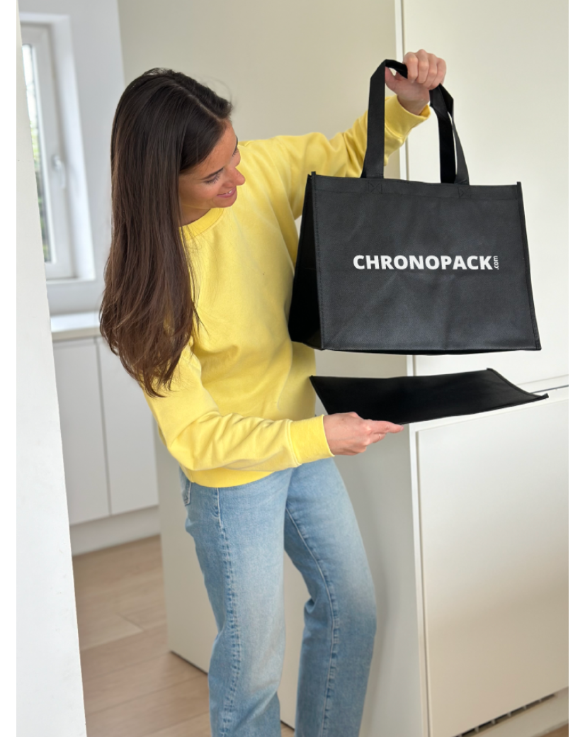 Günstige und umweltfreundliche personalisierte schwarze Stofftasche
