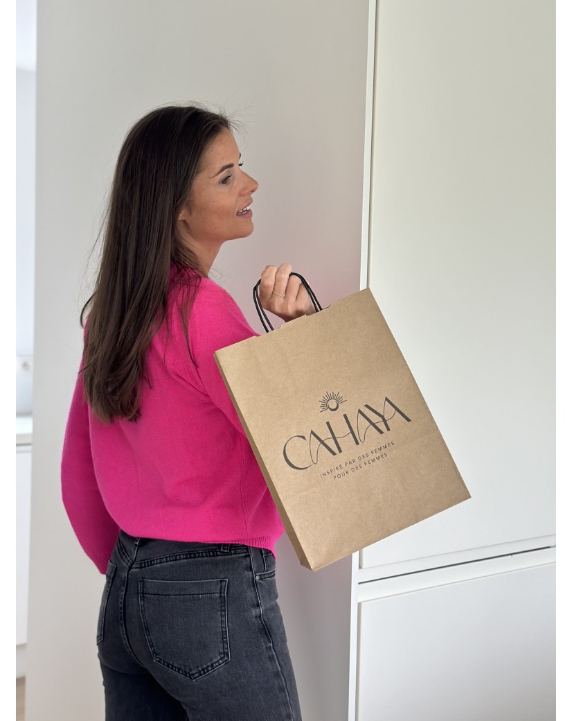 Krafttas M Zwarte Handvatten – Eco, Personaliseerbaar & Klaar Voor Verzending!