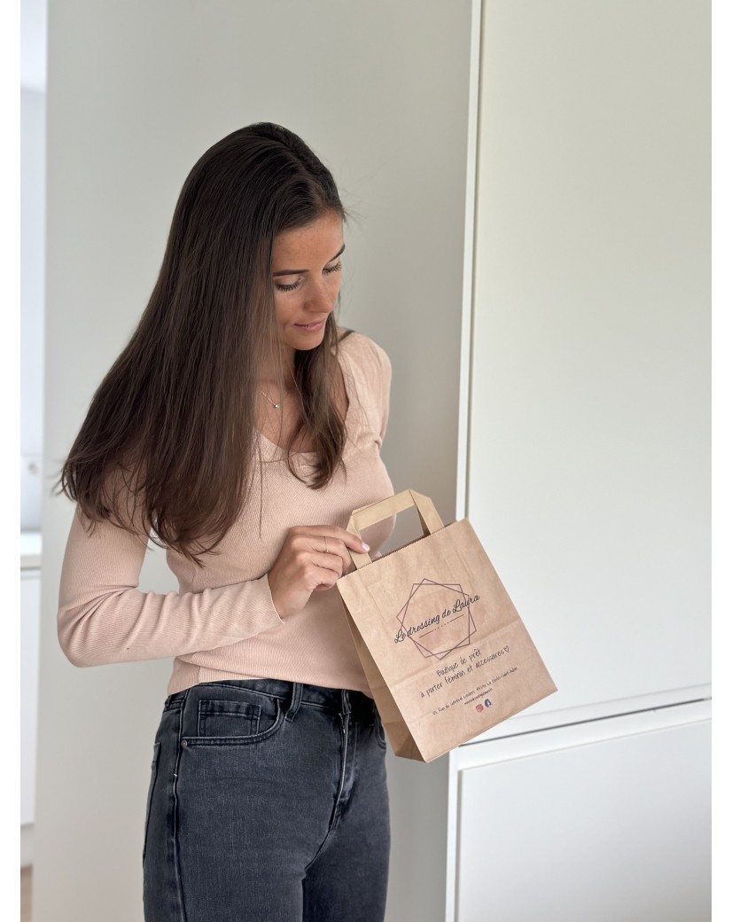 Sac Kraft S Poignées Plates – Petit, Malin Et Personnalisable