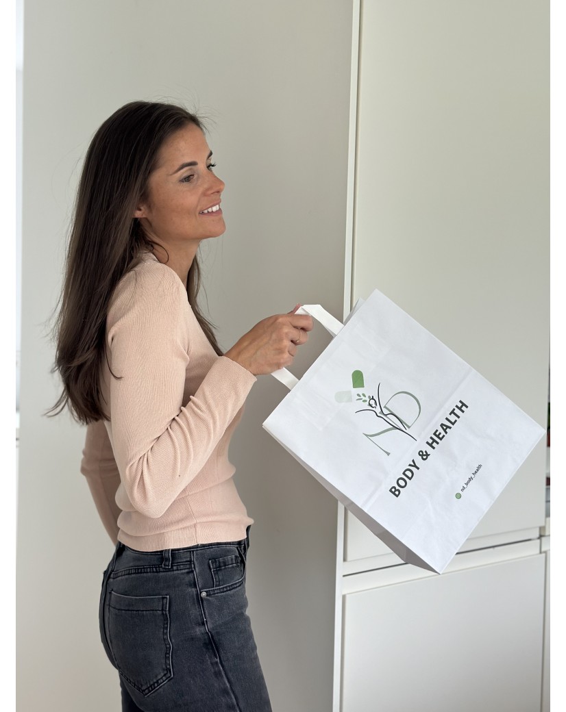 Bolsa con asas planas - Blanco M (26x12x35 cm)