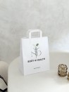 Chronopack Sacs poignées plates papier blanc M