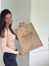 Sac Kraft L Poignées Plates – Grand Format, Visibilité Assurée