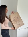 Sac Kraft L Poignées Plates – Grand Format, Visibilité Assurée