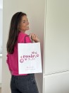 White Kraft Bag M – Black Handles & The Spotlight On Your Logo