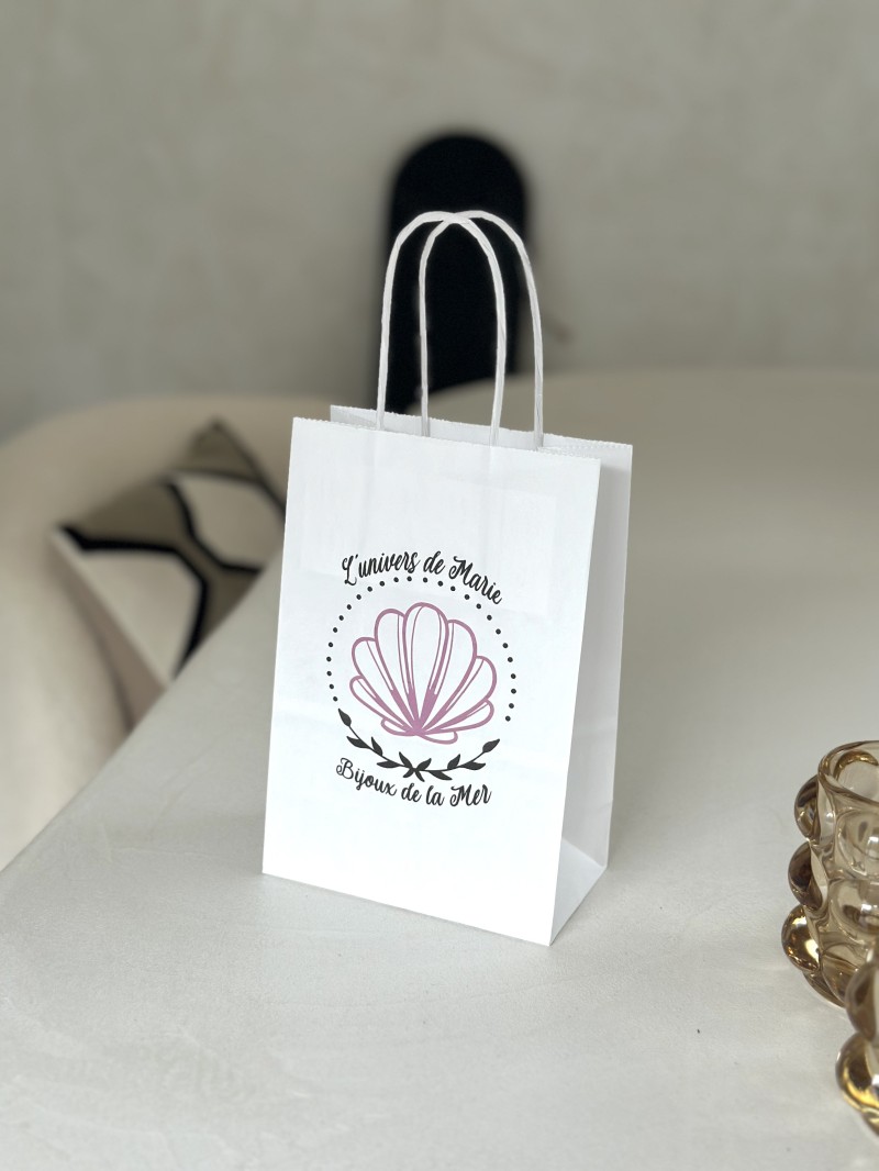 Chronopack Sac poignées torsadées blanc XS