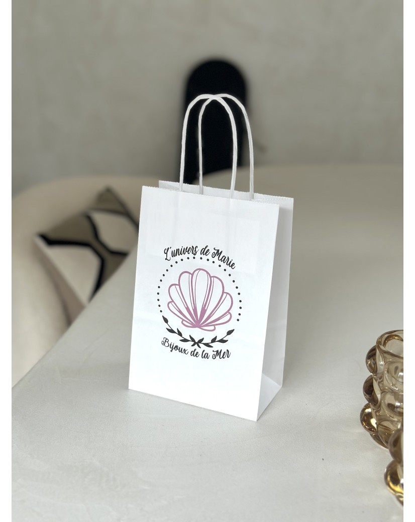 Chronopack Sac poignées torsadées blanc XS