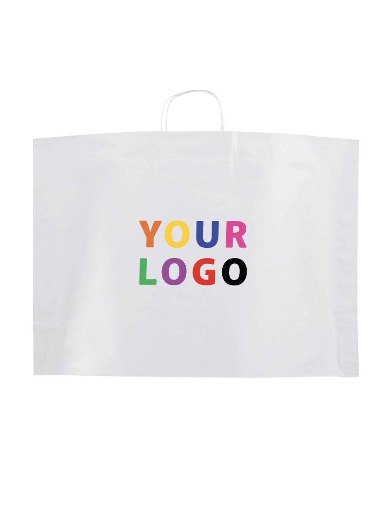 BOOT PAPIEREN TAS - WIT L (60x16x45cm)