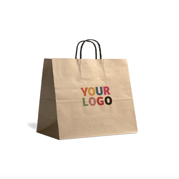 Krafttas L Zwarte Handvatten – Perfect voor Jouw Logo