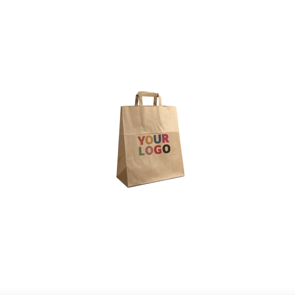 Sac Kraft S Poignées Plates – Petit, Malin Et Personnalisable